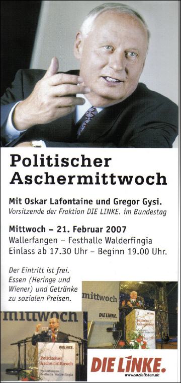 Politischer Aschermittwoch